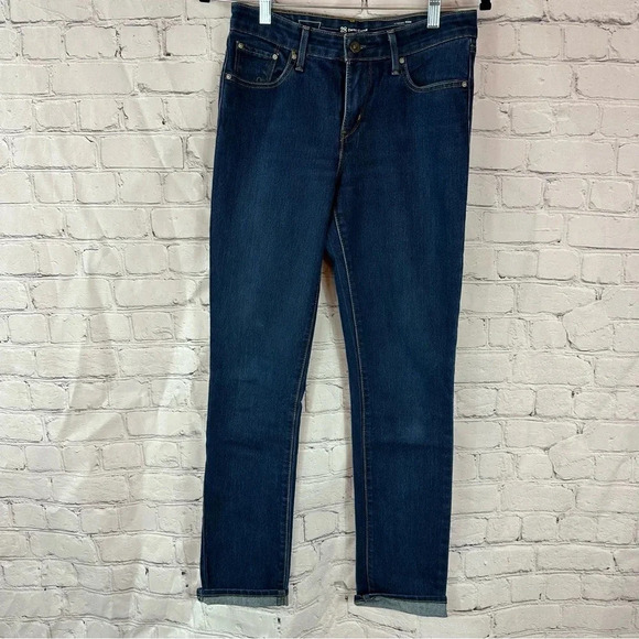 Levi's 28 demi curve classic rise slim jeans dark wash - Picture 1 of 9